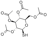 structure of CAS# 19879-84-6, 1-Thio-beta-D-Glucopyranose 2,3,4,6-Tetraacetate;[4,5-Diacetoxy-2-(Acetoxymethyl)-6-Sulfanyl-Tetrahydropyran-3-Yl] Acetate;Acetic Acid [4,5-Diacetoxy-2-(Acetoxymethyl)-6-Mercapto-3-Tetrahydropyranyl] Ester;Acetic Acid [4,5-Diacetoxy-2-(Acetoxymethyl)-6-Mercapto-Tetrahydropyran-3-Yl] Ester