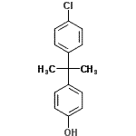 结构式 CAS# 1989-04-4, 4-[2-(4-氯苯基)-2-丙基]苯酚