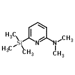 structure of CAS# 199273-61-5, N,N-Dimethyl-6-(Trimethylsilyl)-2-Pyridinamine;N,N-dimethyl-6-(trimethylsilyl)pyridin-2-amine