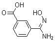 结构式 CAS# 199447-10-4, 3-[(羟基氨基)亚氨基甲基]-苯甲酸