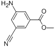 structure of CAS# 199536-01-1, Methyl 3-Amino-5-Cyanobenzoate