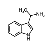 结构式 CAS# 19955-83-0, 1-(1H-吲哚-3-基)乙胺