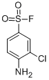 structure of CAS# 1996-51-6, 4-Amino-3-Chlorobenzenesulfonyl Fluoride;4-Amino-3-Chloro-Benzenesulfonyl Fluoride;Nsc136586