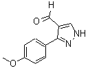 structure of CAS# 199682-73-0, 3-(4-Methoxyphenyl)-1H-Pyrazole-4-Carbaldehyde;1H-Pyrazole-4-carbaldehyde, 3-(4-methoxyphenyl)-;3-(4-Methoxy-phenyl)-1H-pyrazole-4-carbaldehyde;3-(4-methoxyphenyl)pyrazole-4-carbaldehyde