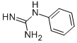 structure of CAS# 2002-16-6, N-Phenyl-Guanidine;(N'-Phenylcarbamimidoyl)Ammonium Chloride;(Amino-Phenyliminomethyl)Ammonium Chloride;1-Phenylguanidine Monohydrochloride