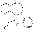 CAS#: 20044-86-4， 2-Chloro-1-(3,4-Dihydro-4-Phenyl-1,5-Benzothiazepin-5(2H)-Yl)-Ethanone