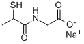 CAS#: 2015-25-0， Sodium 2-(2-Sulfanylpropanoylamino)Acetate