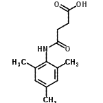 结构式 CAS# 201741-53-9, 4-(均三甲苯基氨基)-4-氧代丁酸