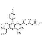 CAS#: 201793-00-2， Sodium (6E)-7-[4-(4-Fluorophenyl)-5-(Hydroxymethyl)-6-(1-Hydroxy-2-Propanyl)-2-Isopropyl-3-Pyridinyl]-3,5-Dihydroxy-6-Heptenoate