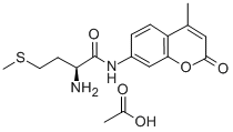 structure of CAS# 201854-07-1, H-Met-Amc Acetate Salt;L-METHIONINE 7-AMIDO-4-METHYLCOUMARIN, ACETATE SALT;L-METHIONINE 7-AMIDO-4-METHYLCOUMARIN ACETATE;METHIONINE-AMC ACETATE SALT