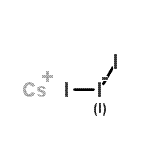 structure of CAS# 20202-54-4, Cesium Triiodide