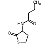 structure of CAS# 202284-85-3, N-(2-Oxotetrahydro-3-Thiophenyl)Butanamide;N-Butyryl-DL-homocysteine thiolactone;N-butyryl-L-Homocysteine thiolactone;10942_FLUKA