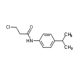 结构式 CAS# 20331-13-9, 3-氯-N-(4-异丙基苯基)丙酰胺