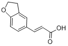 结构式 CAS# 203505-84-4, (2E)-3-(2,3-二氢-5-苯并呋喃基)-2-丙烯酸