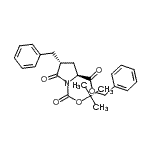 structure of CAS# 203645-44-7, 2-Benzyl 1-(2-Methyl-2-Propanyl) (2S,4R)-4-Benzyl-5-Oxo-1,2-Pyrrolidinedicarboxylate;(4R)-Boc-4-benzyl-L-pyroglutamic acid benzyl ester;(4R)-Boc-4-benzyl-Pyr-OBzl;Benzyl (2S,4R)-1-Boc-4-benzyl-5-oxo-2-pyrrolidinecarboxylate