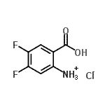 CAS#: 20372-64-9， (2-carboxy-4,5-difluoro-phenyl)ammonium chloride