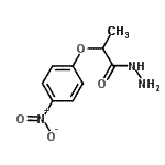 structure of CAS# 203741-61-1, 2-(4-Nitrophenoxy)Propanehydrazide;2-(4-nitrophenoxy)propanehydrazide;2-(4-Nitrophenoxy)propanohydrazide;MFCD03423133