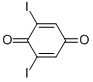 structure of CAS# 20389-01-9, 2,6-Diiodo-p-Benzoquinone;2,6-Diiodo-1,4-Benzoquinone;2,6-Diiodo-P-Benzoquinone;2,6-Diiodo-4-Benzoquinone
