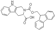 结构式 CAS# 204322-23-6, (3S)-1,3,4,9-四氢-2H-吡啶并[3,4-b]吲哚-2,3-二羧酸 2-(9H-芴-9-基甲基)酯