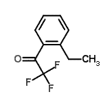结构式 CAS# 204439-99-6, 1-(2-乙基苯基)-2,2,2-三氟乙烷酮