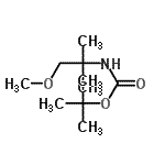 structure of CAS# 204707-34-6, 2-Methyl-2-Propanyl (1-Methoxy-2-Methyl-2-Propanyl)Carbamate;Boc-2-Methoxy-1,1-dimethyl-ethylamine;carbamic <wbr>acid, (2-<wbr>methoxy-1<wbr>,1-dimeth<wbr>ylethyl)-<wbr>, 1,1-dim<wbr>ethylethy<wbr>l ester;MFCD15143199