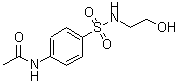 structure of CAS# 20535-76-6, N-{4-[(2-Hydroxyethyl)Sulfamoyl]Phenyl}Acetamide;MFCD00577458;N-(4-[[(2-HYDROXYETHYL)AMINO]SULFONYL]PHENYL)ACETAMIDE;N-(4-{[(2-Hydroxyethyl)amino]-sulfonyl}phenyl)acetamide