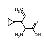 CAS 登录号：205446-90-8， 2-氨基-3-环丙亚基-4-戊烯酸