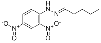 structure of CAS# 2057-84-3, 2,4-Dinitro-N-(Pentylideneamino)Aniline;(2,4-Dinitrophenyl)-(Pentylideneamino)Amine;442834_Supelco;Valeraldehyde-2,4-Dnph