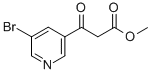 structure of CAS# 205985-97-3, 2-Methylpropylhydrazine Hydrochloride;Methyl 3-(5-Bromo-3-Pyridyl)-3-Oxo-Propanoate;3-(5-Bromo-3-Pyridyl)-3-Oxopropanoic Acid Methyl Ester;3-(5-Bromo-3-Pyridyl)-3-Keto-Propionic Acid Methyl Ester