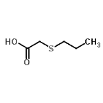 structure of CAS# 20600-60-6, (Propylsulfanyl)Acetic Acid;(Propylsulfanyl)acetic acid #;(propylthio)acetic acid;2-(propylsulfanyl)acetic acid