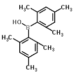 structure of CAS# 20631-84-9, Dimesitylborinic acid;bis(2-mesityl)borinic acid;dimesityl borinic acid;Dimesitylborinic acid