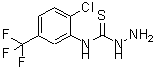 structure of CAS# 206559-51-5, N-[2-Chloro-5-(Trifluoromethyl)Phenyl]Hydrazinecarbothioamide;{[2-chlor<wbr>o-5-(trif<wbr>luorometh<wbr>yl)phenyl<wbr>]amino}hy<wbr>drazinome<wbr>thane-1-t<wbr>hione;4-[2-Chloro-5-(trifluoromethyl)phenyl]-;4-[2-Chloro-5-(trifluoromethyl)phenyl]-3-thio