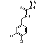 结构式 CAS# 206559-55-9, N-(3,4-二氯苄基)肼基硫代甲酰胺