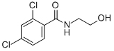 结构式 CAS# 20656-08-0, 2,4-二氯-N-(2-羟基乙基)苯甲酰胺