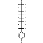 structure of CAS# 206560-77-2, 1-Bromo-4-(Heptadecafluorooctyl)Benzene;1-Bromo-4-(heptadecafluorooctyl)benzene;1-Bromo-4-(heptadecafluorooctyl)benzene,;1-Bromo-4-(perfluorooctyl)benzene