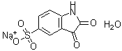 structure of CAS# 207399-16-4, Sodium 2,3-Dioxo-5-Indolinesulfonate Hydrate (1:1:1);58245_FLUKA