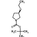 结构式 CAS# 207746-96-1, 2-甲基-2-丙基(3R)-3-乙氧基-1-吡咯烷羧酸酯