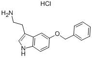 结构式 CAS# 20776-45-8, 5-苄氧基-3-(2-乙基氨基)吲哚盐酸盐
