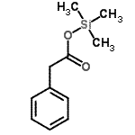 结构式 CAS# 2078-18-4, 三甲基硅烷基苯乙酸酯
