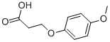 structure of CAS# 20811-60-3, 3-(4-Methoxyphenoxy)-Propanoic Acid;3-(4-Methoxyphenoxy)Propionate;Zinc00110481