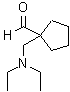 结构式 CAS# 208349-33-1, 1-[(二乙基氨基)甲基]环戊烷甲醛