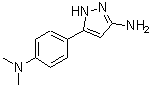结构式 CAS# 208519-11-3, 5-[4-(二甲基氨基)苯基]-1H-吡唑-3-胺