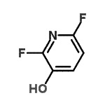 结构式 CAS# 209328-85-8, 2,6-二氟-3-吡啶醇