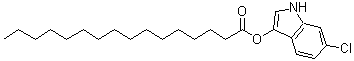 structure of CAS# 209347-96-6, 6-Chloro-1H-Indol-3-Yl Palmitate;6-Chloro-3-indoxyl palmitate;C-5080