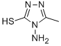 structure of CAS# 20939-15-5, 4-Amino-2,4-Dihydro-5-Methyl-3H-1,2,4-Triazole-3-Thione;Nsc527797;Zinc01081063;3-Methyl-4-Amino-1,2,4-Triazole-5-Thiol