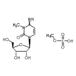 structure of CAS# 21028-20-6, Methyl Hydrogen Sulfate - 3-Methyl-3,4-Dihydrocytidine (1:1);3-Methylcytidine methosulfate;N3-Methylcytidine methosulfate;M5753_SIGMA