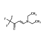 structure of CAS# 21045-62-5, (3E)-4-(Diethylamino)-1,1,1-Trifluoro-3-Buten-2-One;4-(diethylamino)-1,1,1-trifluorobut-3-en-2-one;4-Diethylamino-1,1,1-trifluorobut-3-en-2-one;4-Diethylamino-1,1,1-trifluorobut-3-ene-2-one