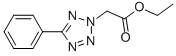 structure of CAS# 21054-65-9, Ethyl 2-(5-Phenyl-2H-1,2,3,4-Tetraazol-2-Yl)Acetate;2-(5-Phenyl-2-Tetrazolyl)Acetic Acid Ethyl Ester;2-(5-Phenyltetrazol-2-Yl)Acetic Acid Ethyl Ester;Ethyl 2-(5-Phenyl-1,2,3,4-Tetrazol-2-Yl)Ethanoate