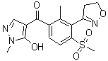structure of CAS# 210631-68-8, [3-(4,5-Dihydro-1,2-Oxazol-3-Yl)-2-Methyl-4-(Methylsulfonyl)Phenyl](5-Hydroxy-1-Methyl-1H-Pyrazol-4-Yl)Methanone