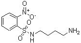 structure of CAS# 211512-13-9, N-(4-Aminobutyl)-2-Nitrobenzenesulfonamide;1-AMINO-4-(2-NITROBENZENESULFONAMIDO)BUTANE